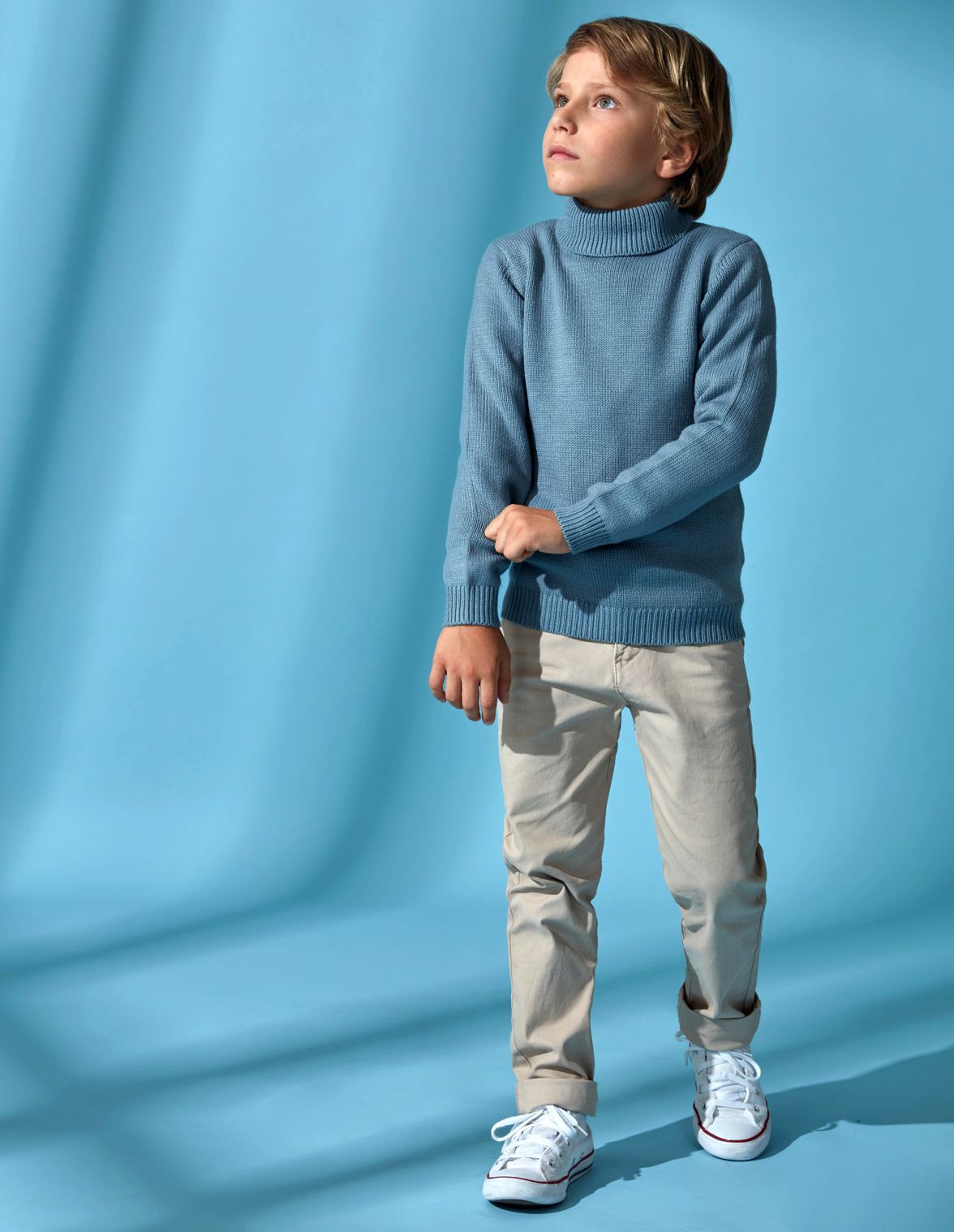 Maglione collo alto bambino top