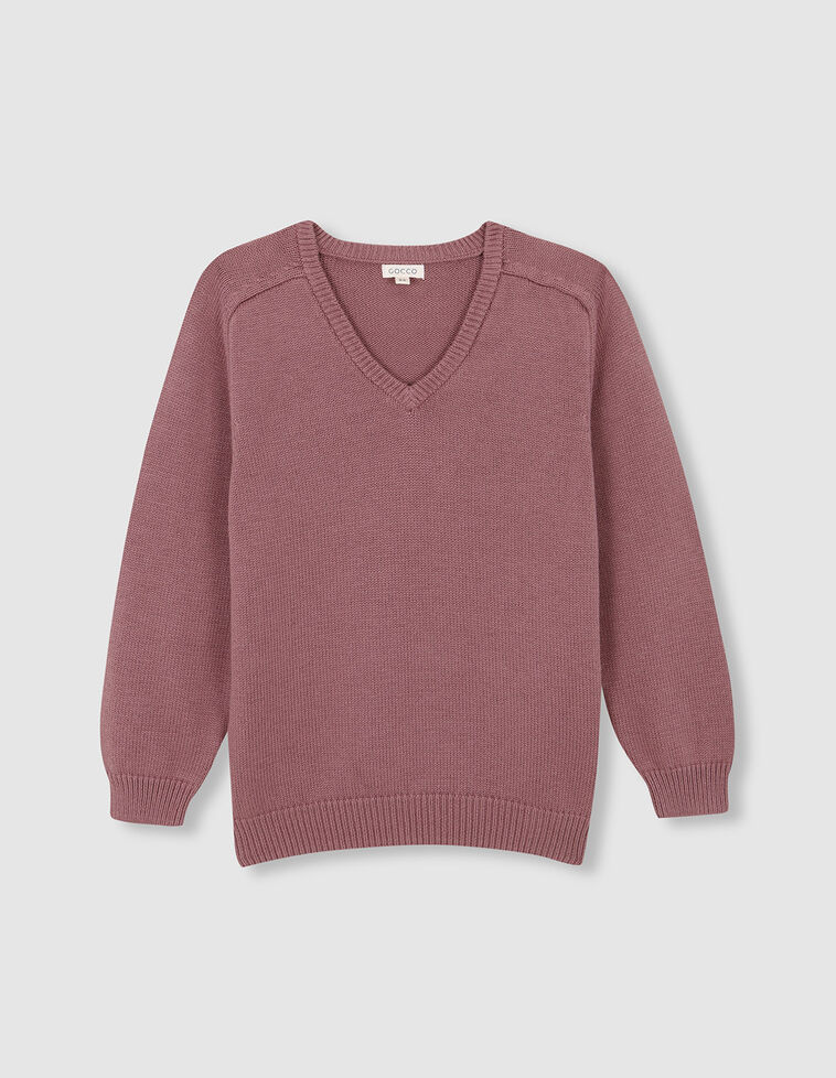 Pull basique violet