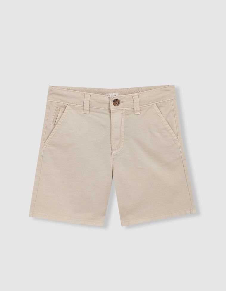 Pantalon chino court marron