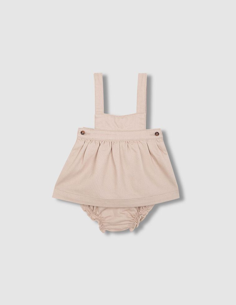 Robe chasuble en sergé pierre