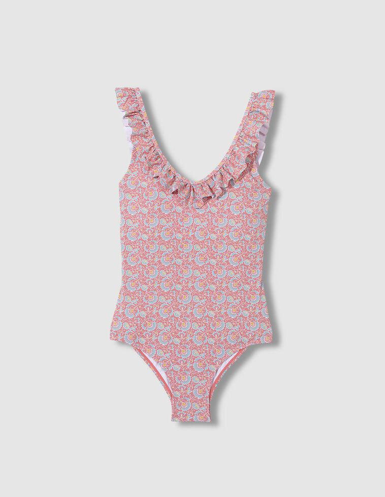 Fato de banho com estampado de índio para mamã  coral