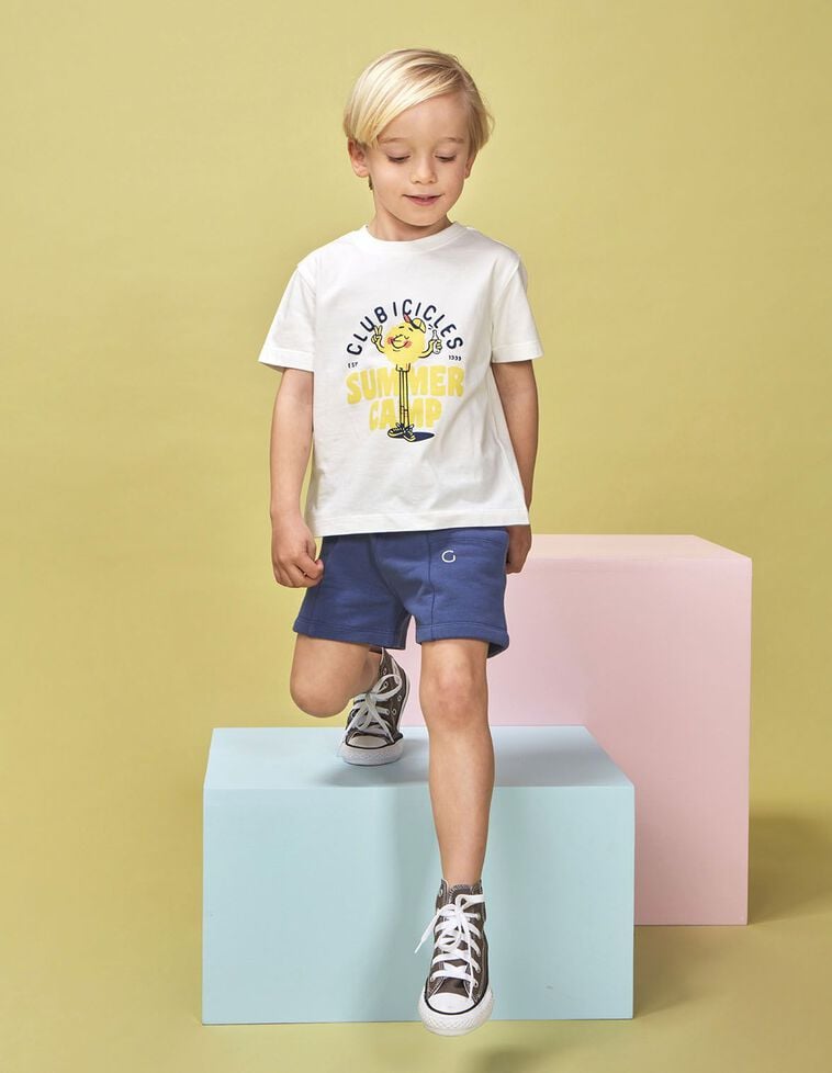 T-shirt blanc imprimé cump