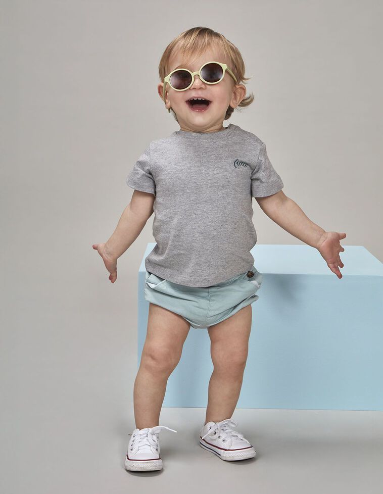 T-shirt avec imprimé gris