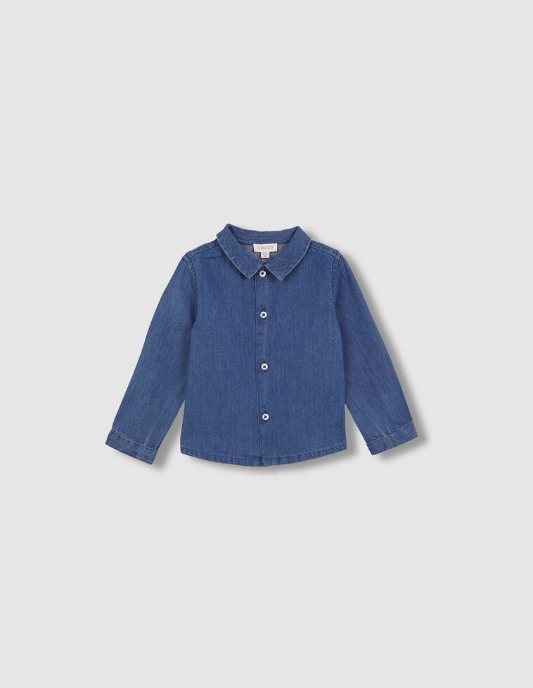Chemise en jean bleu clair