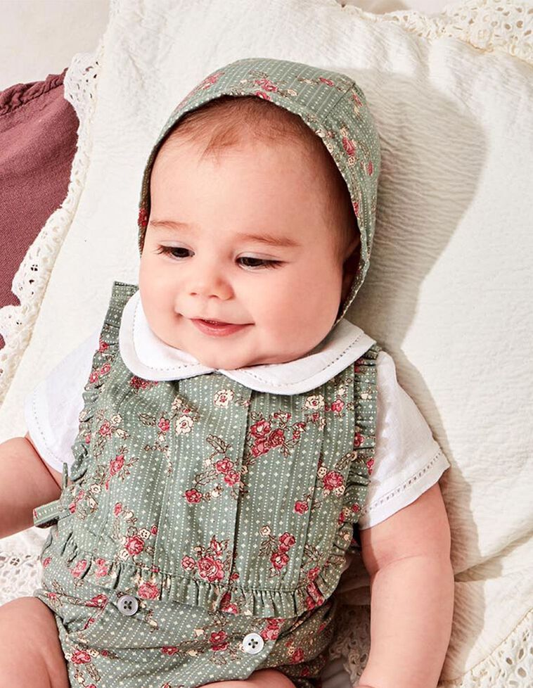 Babete estampado verde