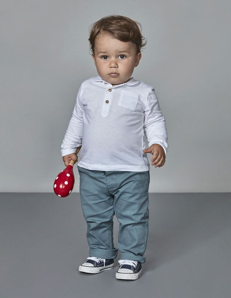 T-Shirt Collerette B&eacute;b&eacute; Blanc Optique