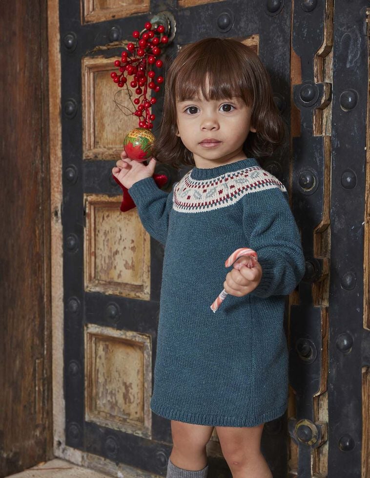 Robe à motif grec vert Robe à motif grec vert