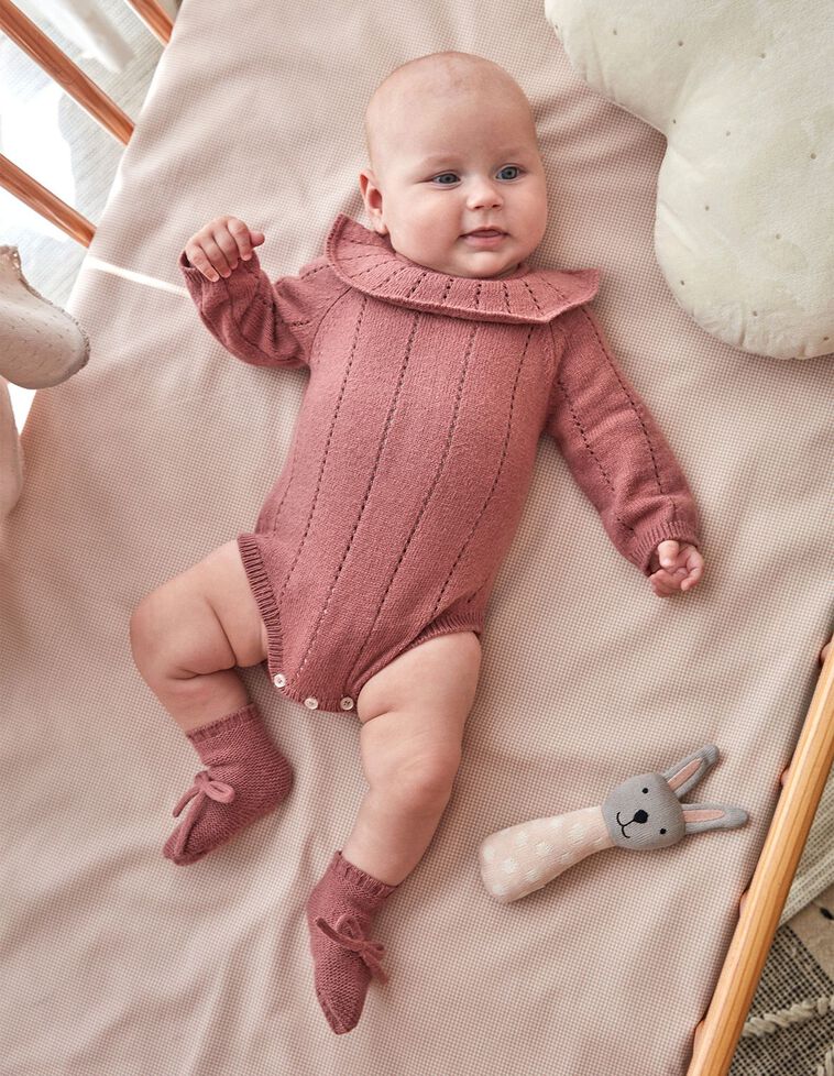 Botinhas Malha Bobo Rosa Velho