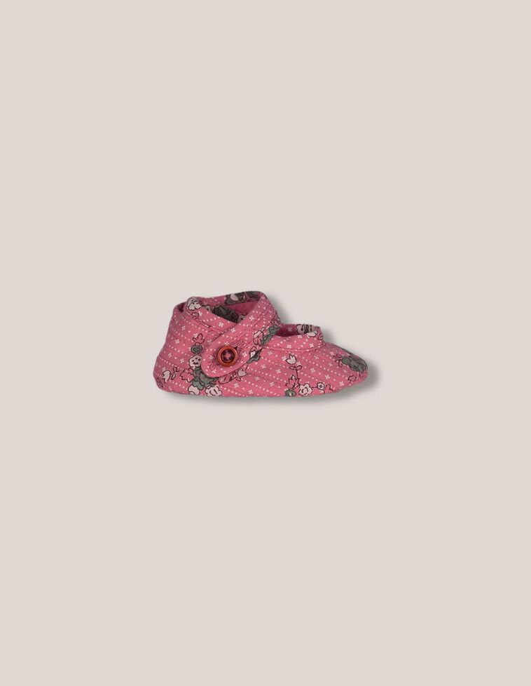 Chausson à imprimés matelassés roses