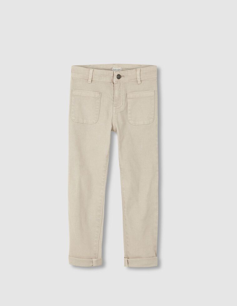 Pantalone skinny con tasche plaston