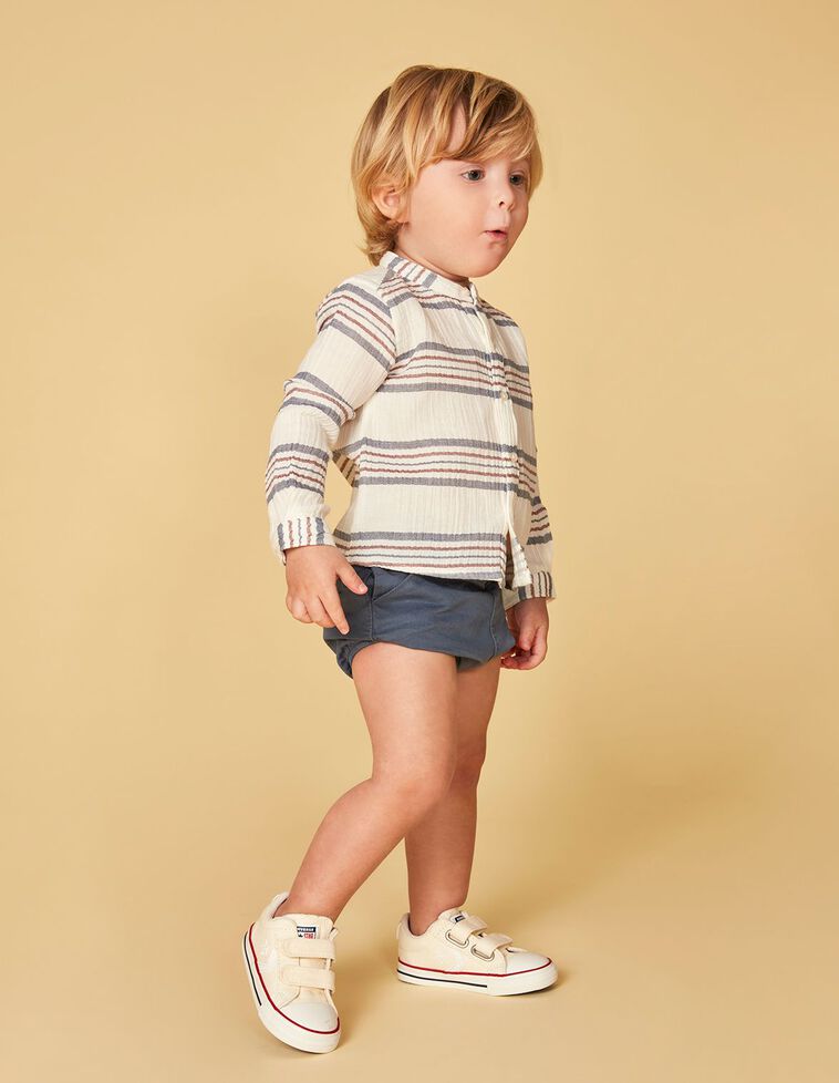 Bloomer chino color blu medio 