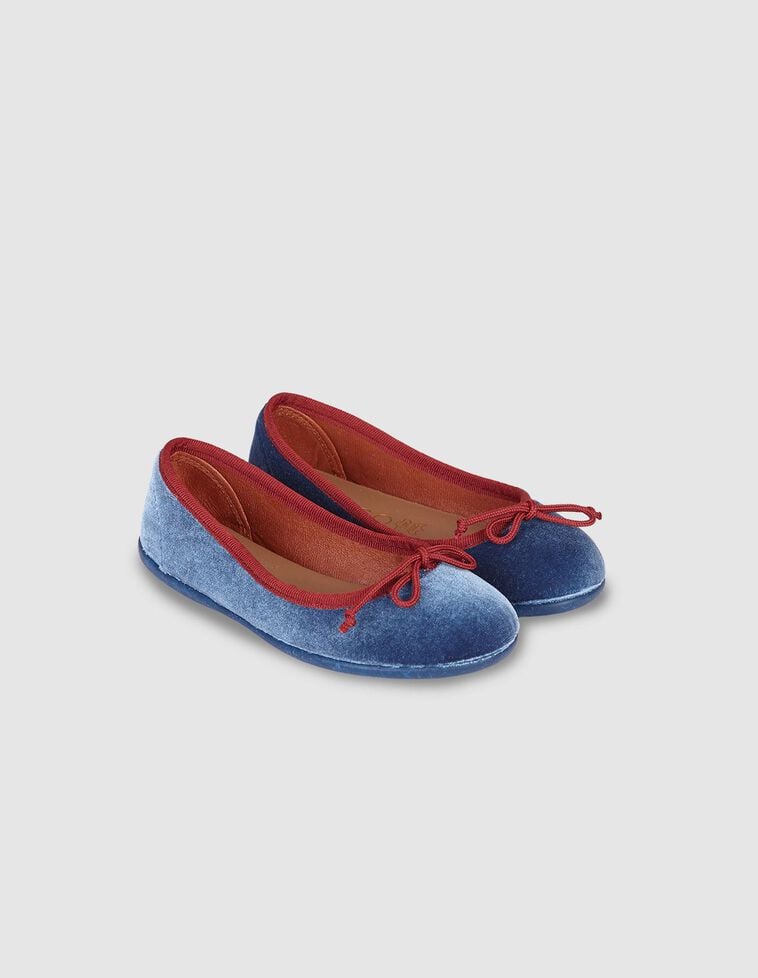 Ballerines à nœud pour maman bleues