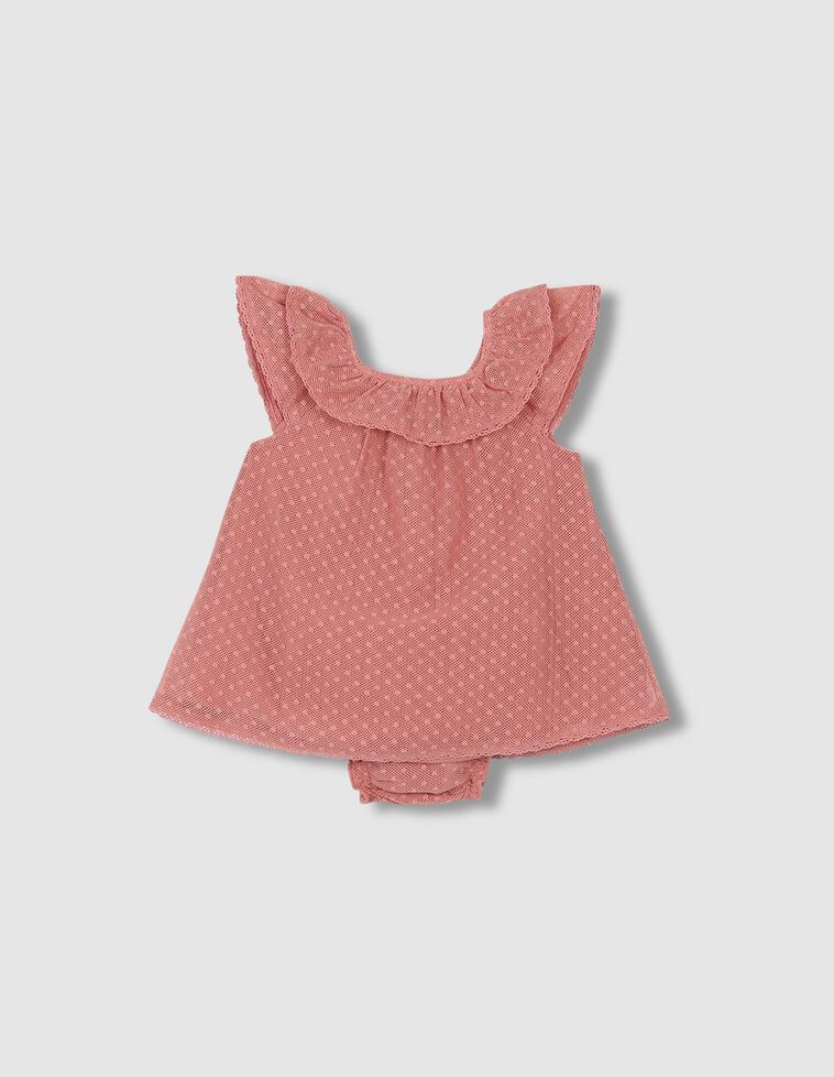 Vestilo de tule  coral 