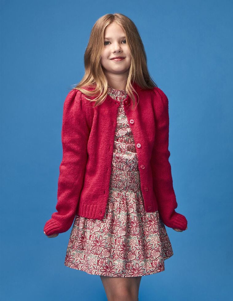 Veste bouffante rose