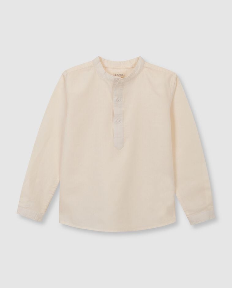 Chemise blanche col mao