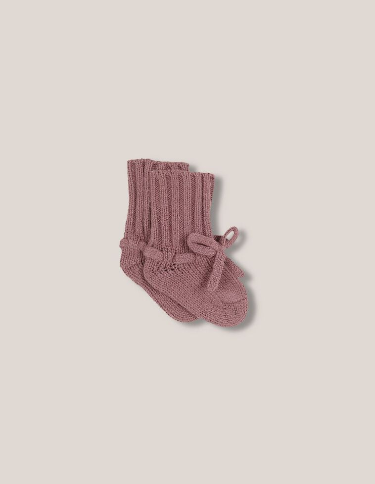 Chaussons hauts violets