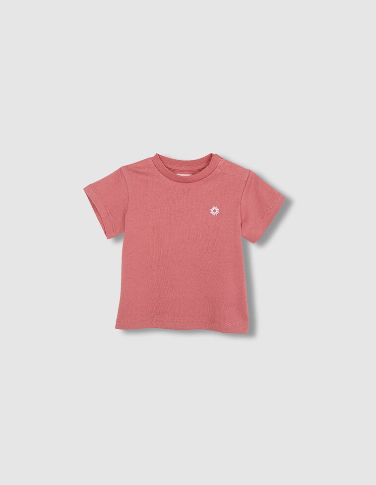 T-shirt blanc imprimé monde