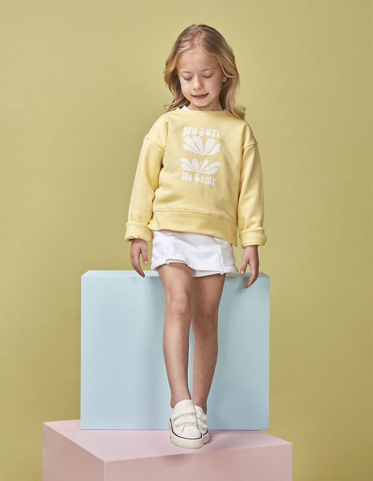 Sweat-shirt com print verde