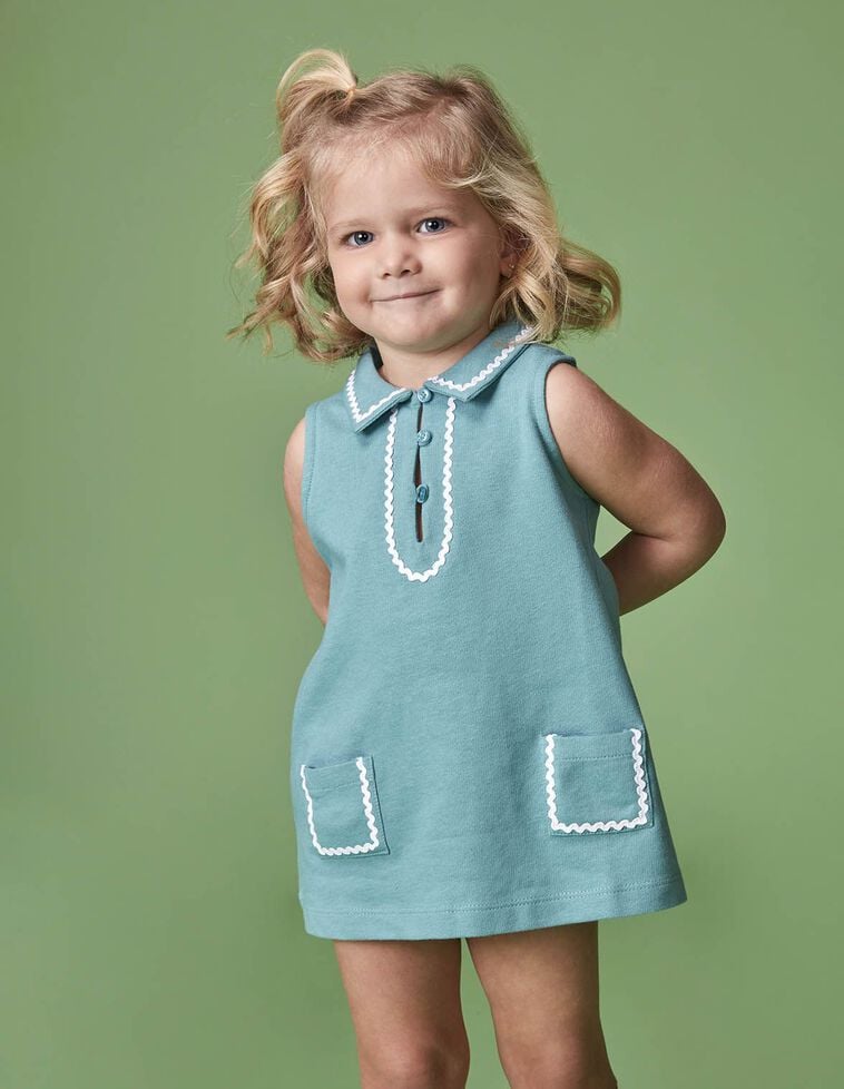 Robe éponge bleu clair
