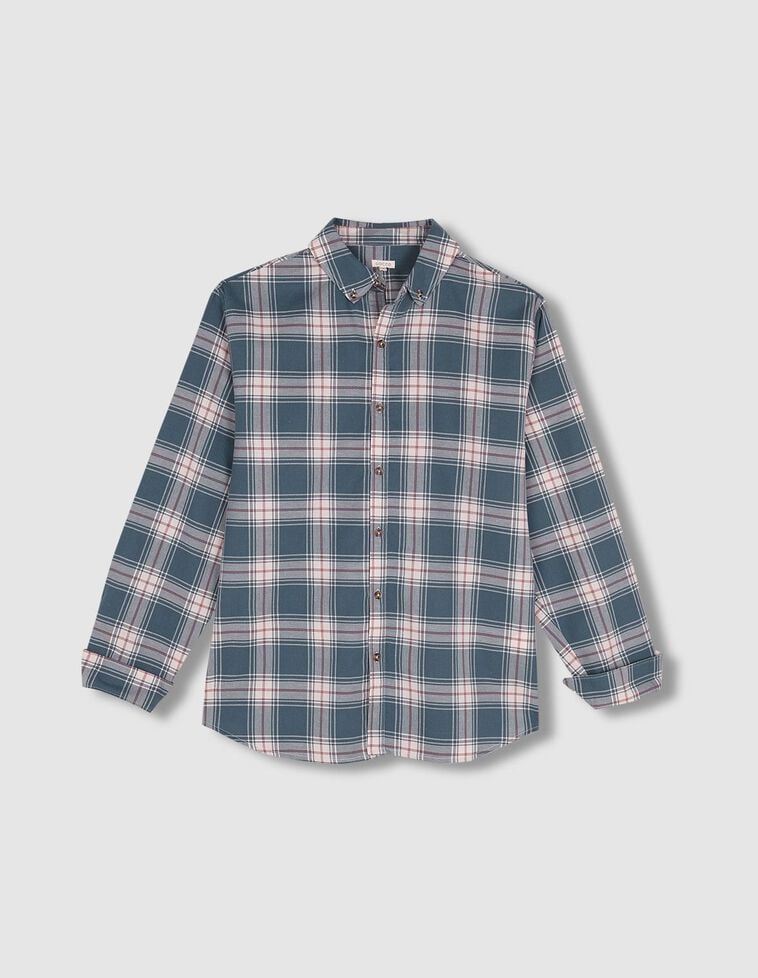 Camisa xadrez cinza dad