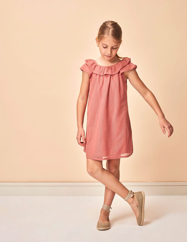 Vestilo de tule  coral