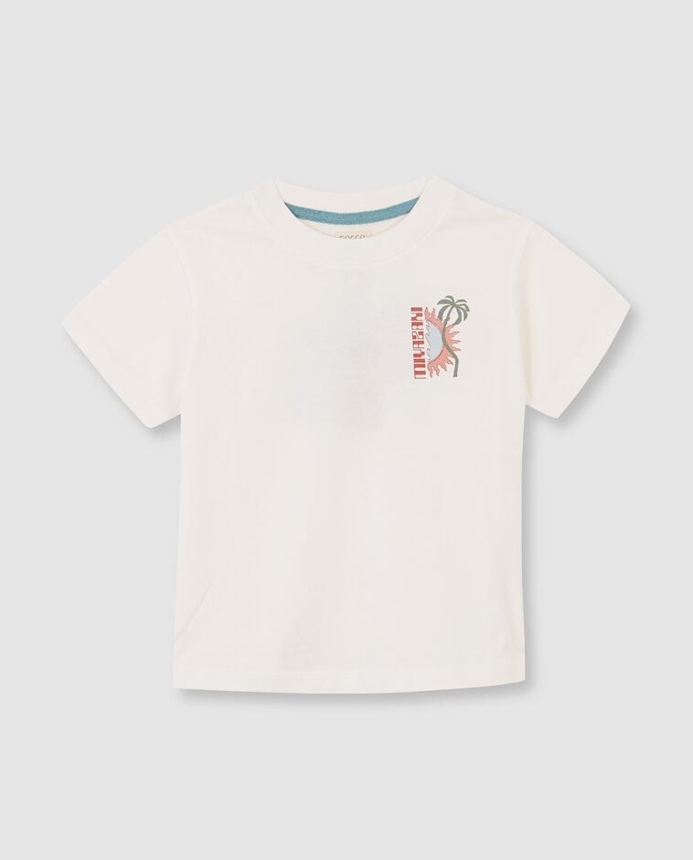 T-shirt estampado surf branco/a