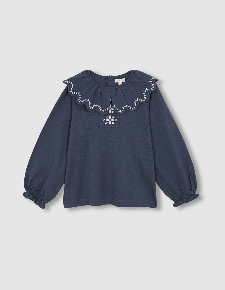 T-shirt brodé vert