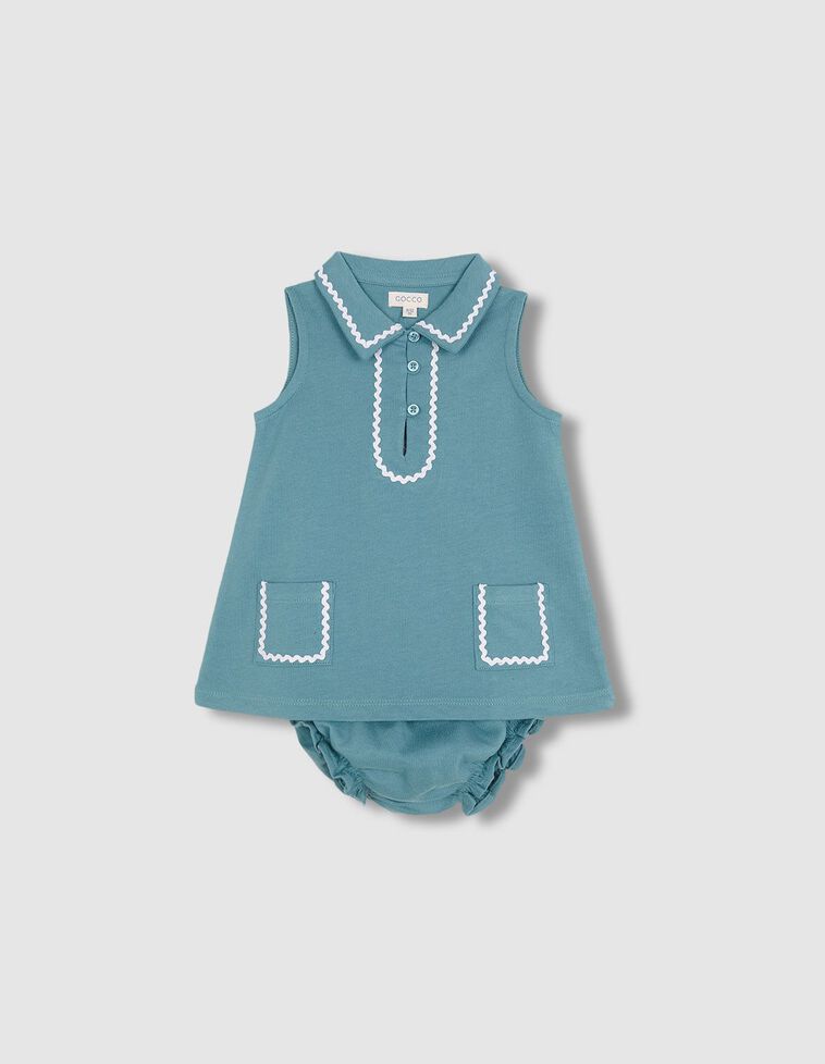Robe éponge bleu clair