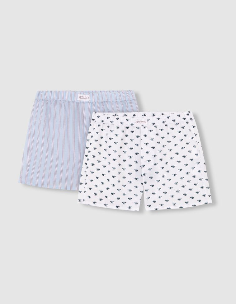 Lot de deux caleçons blancs Lot de deux caleçons blancs