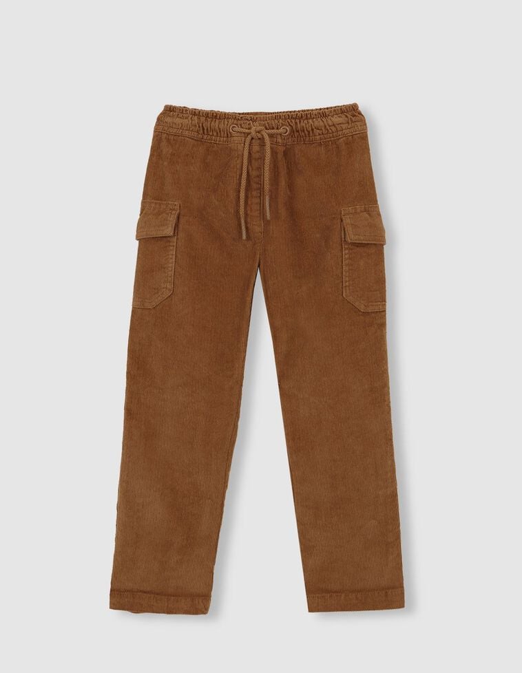 Pantalon en velours côtelé camel Pantalon en velours côtelé camel