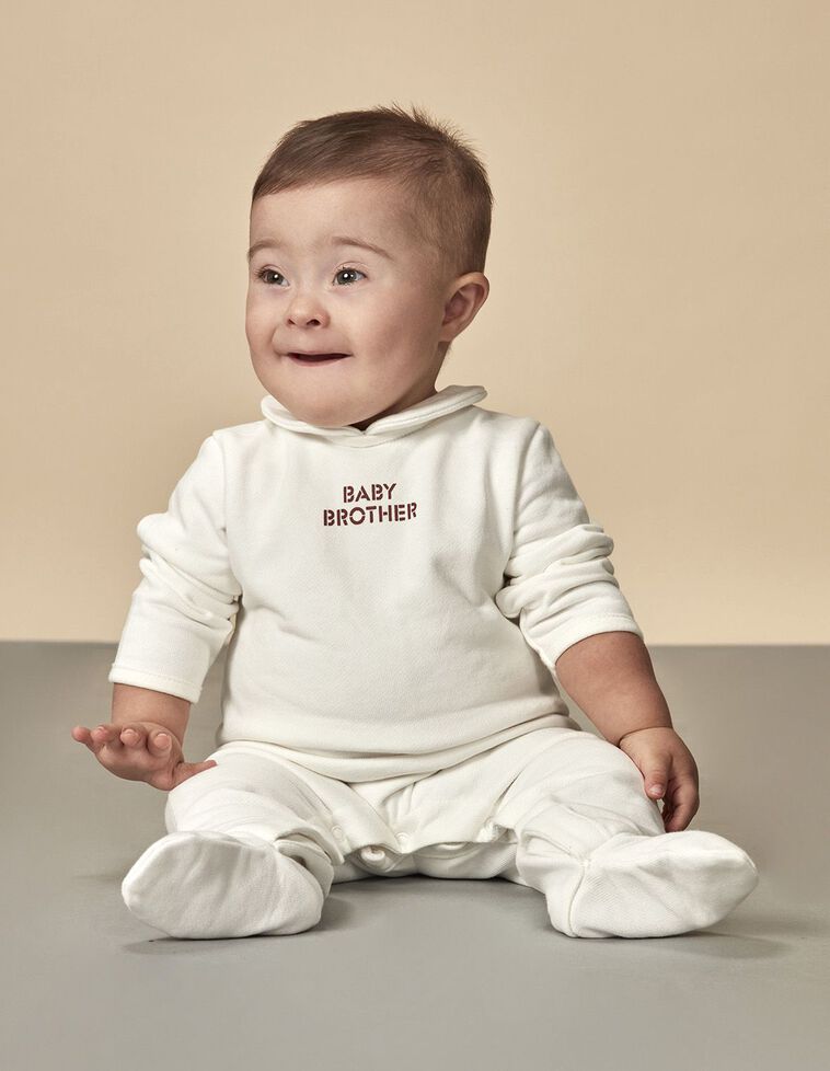 Babygrow Baby Brother  Branco Sujo