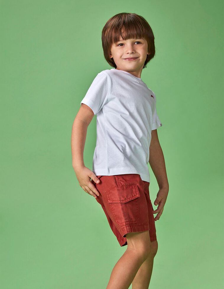 Bermudas de estilo cargo  marsala