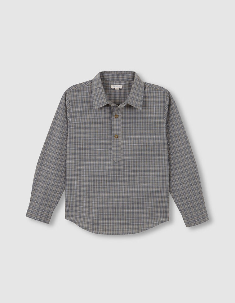 Camicia a quadri verde