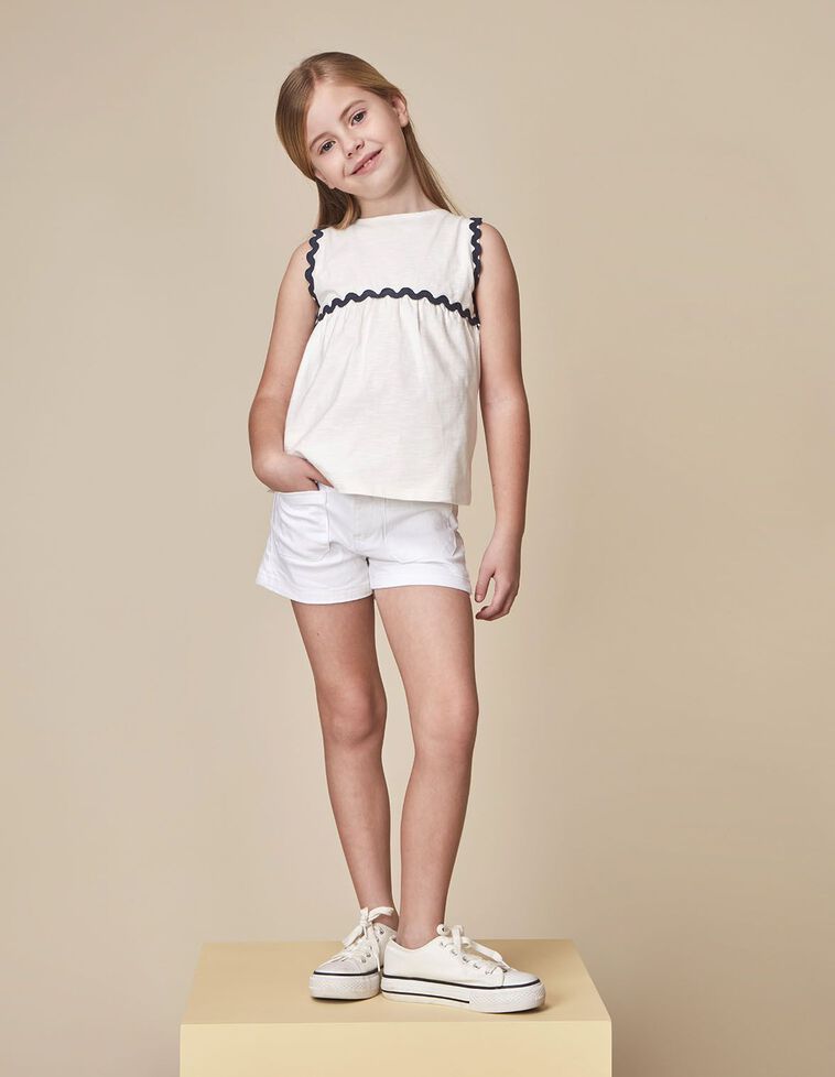 Short blanc