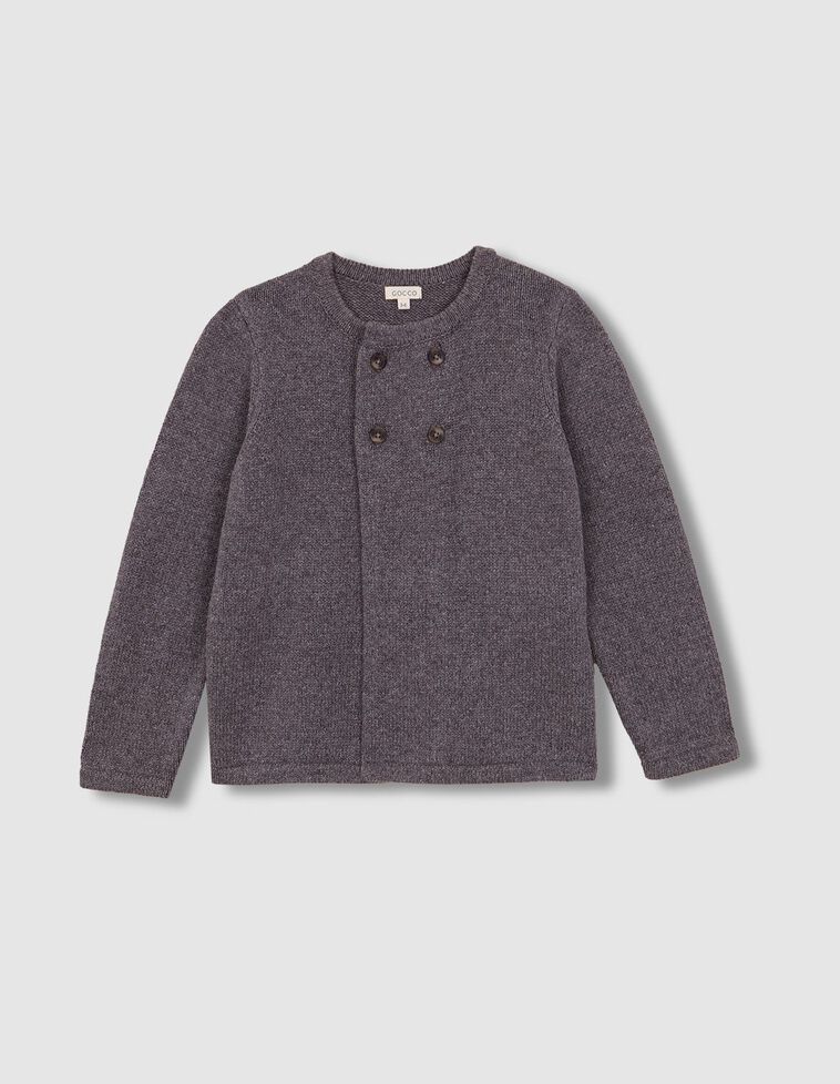 Giacca in maglia grigio antracite