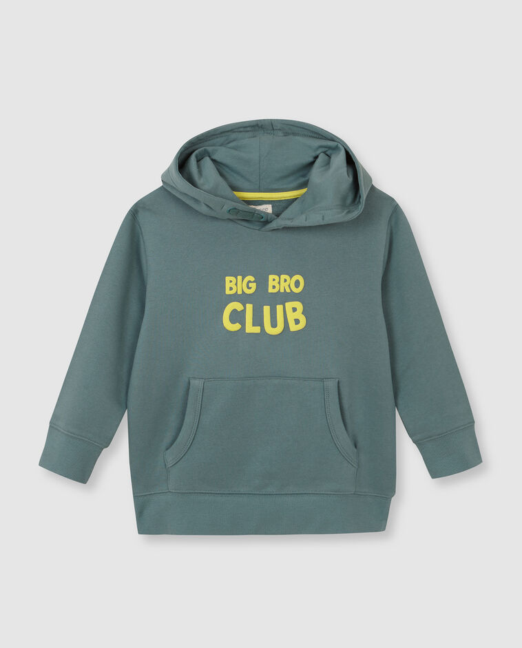 Felpa &ldquo;big brother&rdquo; verde