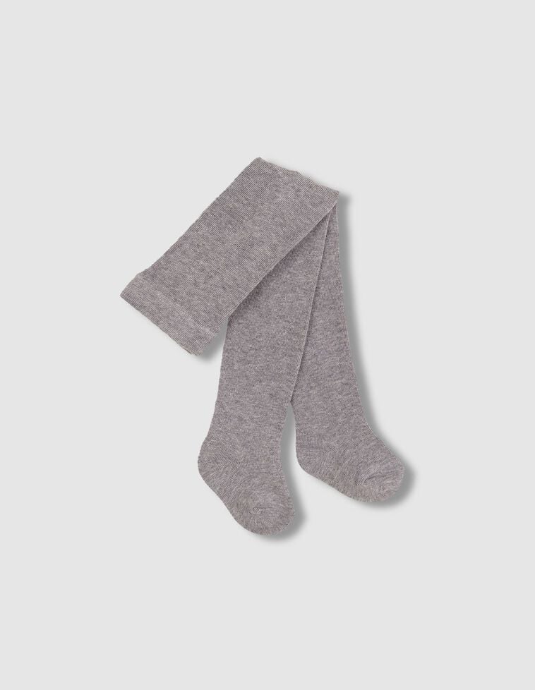 Collants basiques unis gris