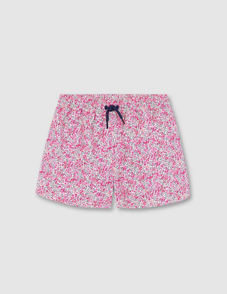 Costume da bagno con stampa Liberty color rosa