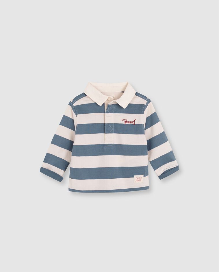 Polo vert avec broderie b&eacute;b&eacute;
