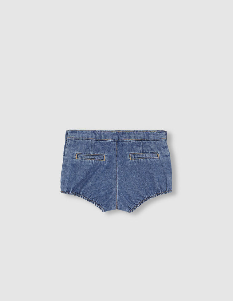 Bloomers denim délavé moyen