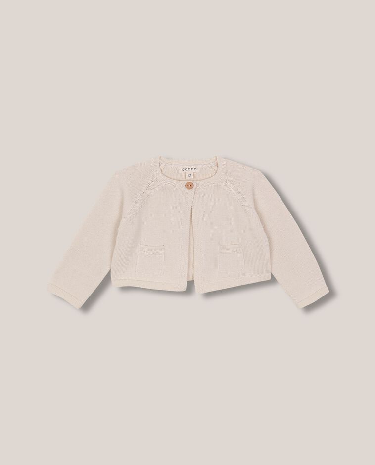 Cardigan en maille blanc