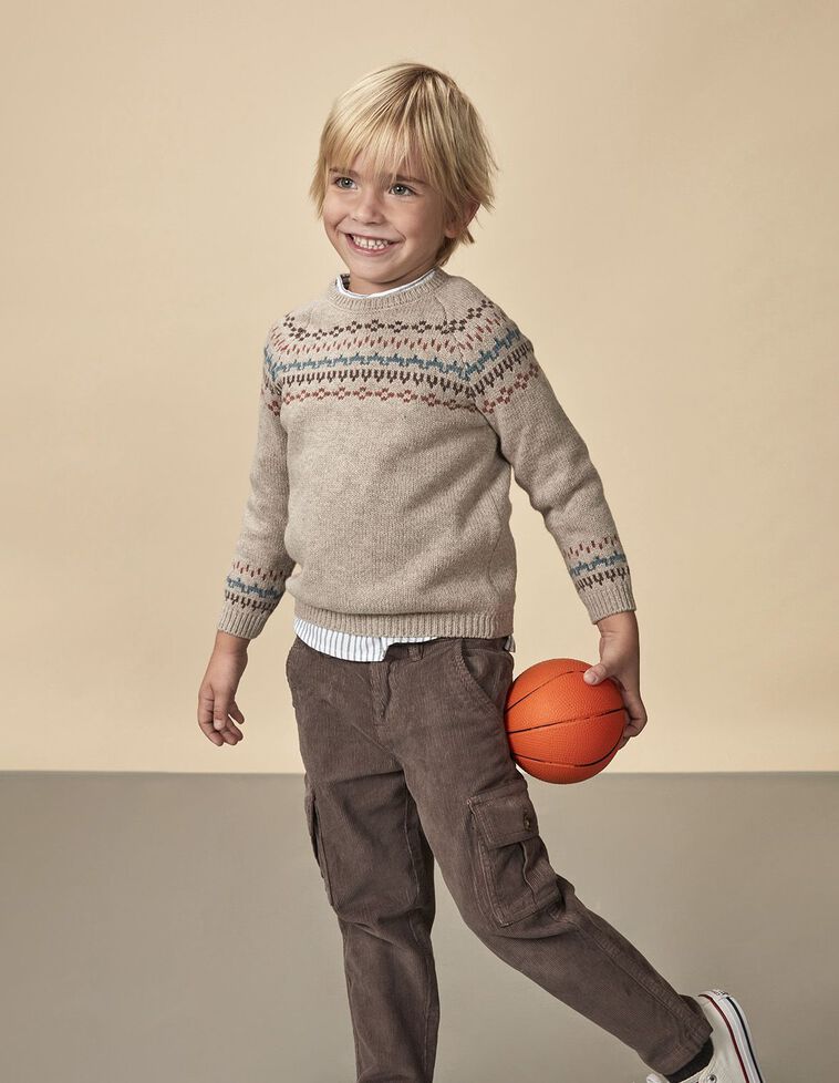 Maglione Con Greca Topo