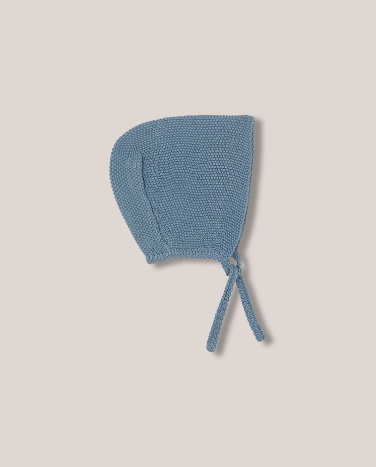B&eacute;guin en point mousse bleu