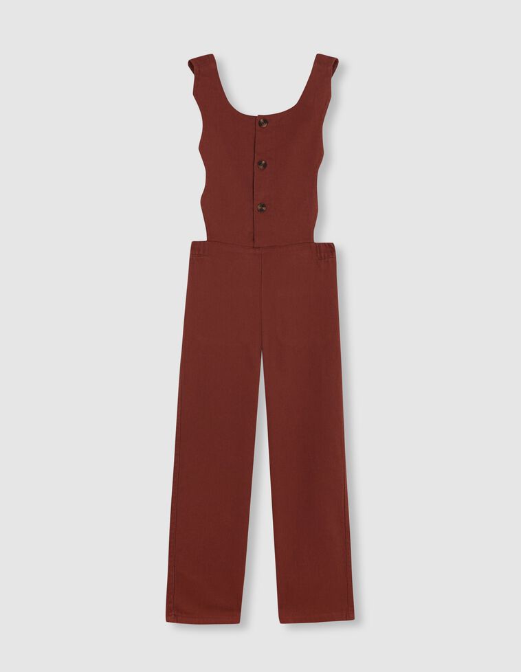 Salopette à ondulations marron Salopette à ondulations marron