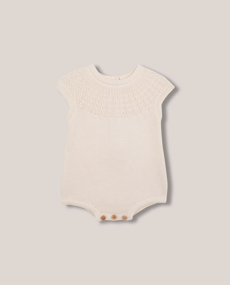 Babygrow com bordados branco/a