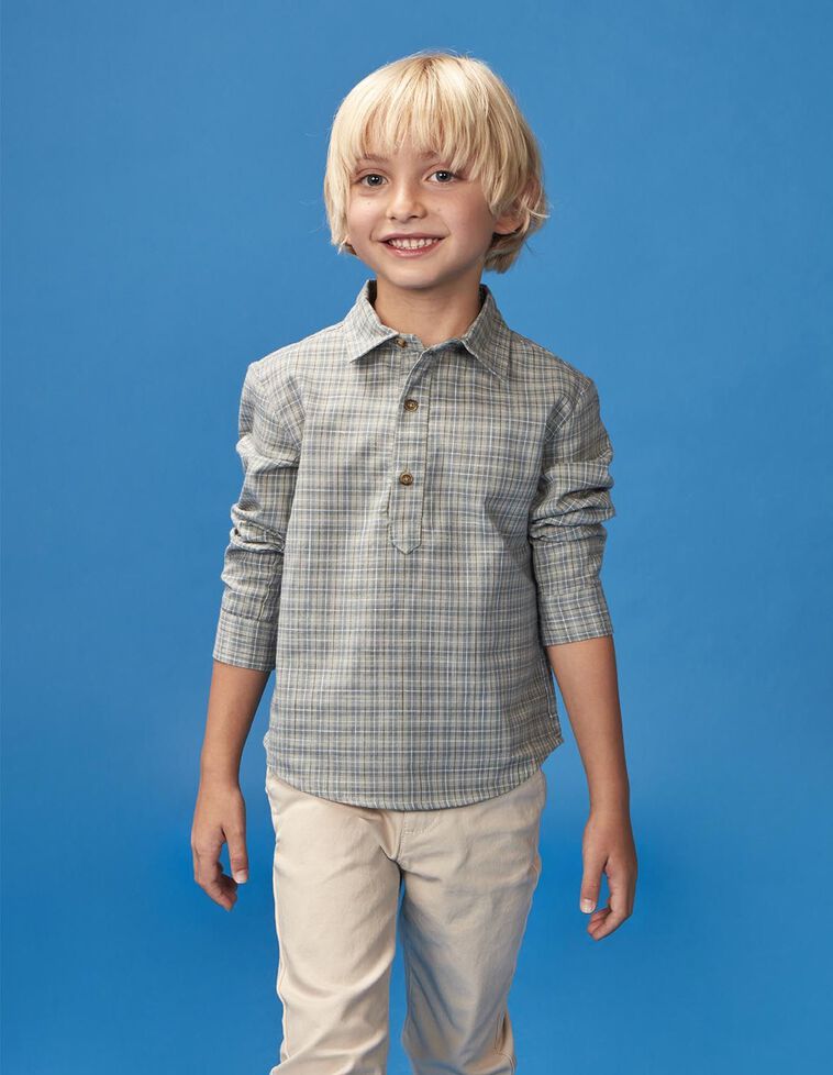 Camisa xadrez verde
