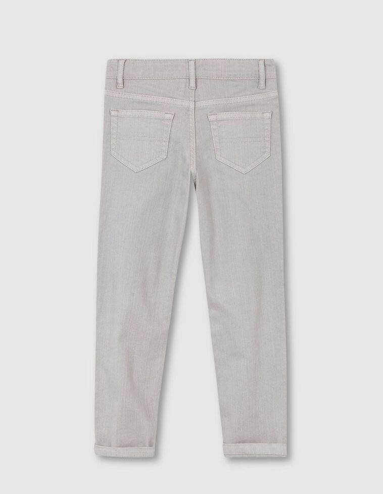 Pantalon cinq poches gris clair