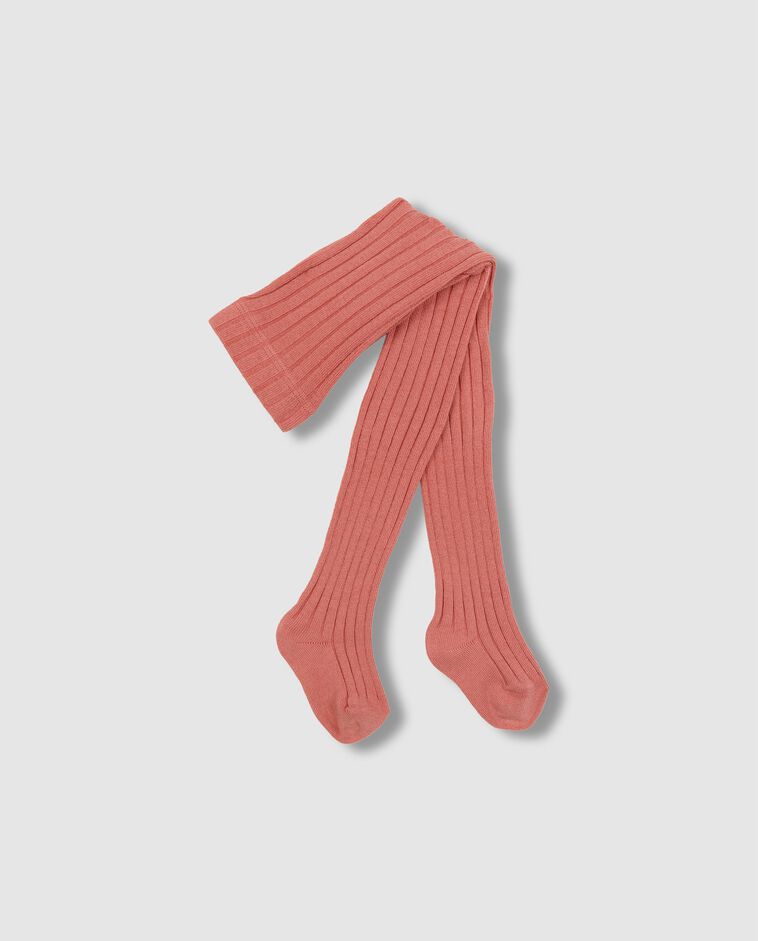 Calzamaglia basic a coste rosa