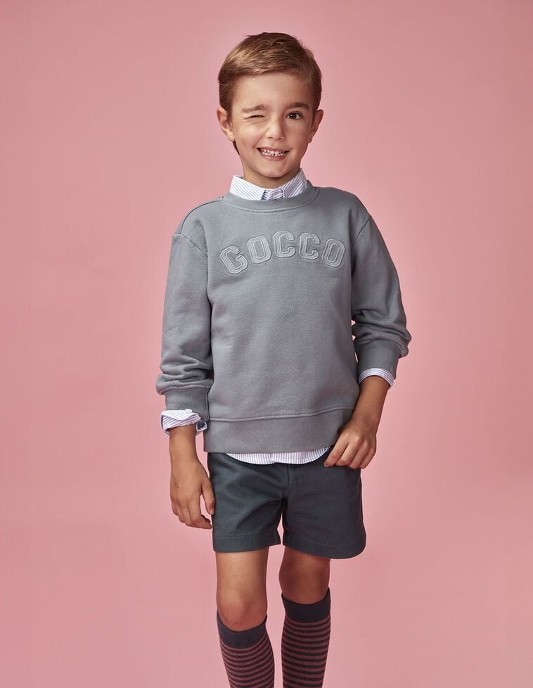 Short à poches bleu clair