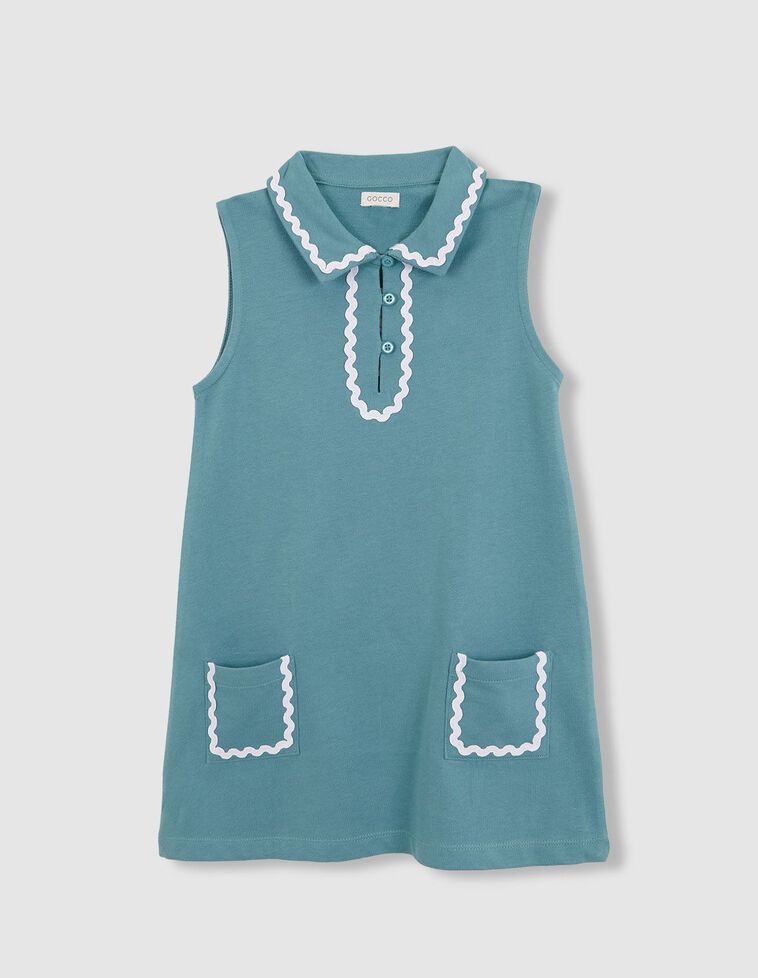 Robe en terry bleu clair